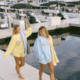 Fancy Oversized Terry Mockneck - Malibu Yellow