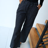Angelica Polka Dot Pants - Black