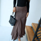 Sienna Maxi Skirt - Brown