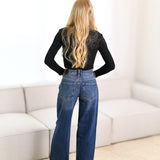 Jammie Low Rise Jeans-Dark Denim