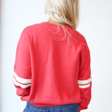 Tori Crewneck Pullover - Dusty Red