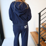 Jenny Hoodie and Pants Set - Navy