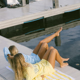 Fancy Oversized Terry Mockneck - Malibu Yellow