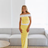 Indie Contrast Two Piece Set-Lemon