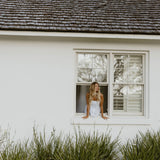 Lux Wide Leg Striped Pants - White/Lt Blue Stripes