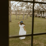 Hadlee Ruffle Sleeve Maxi Dress - Off White