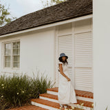 Hadlee Ruffle Sleeve Maxi Dress - Off White