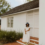 Hadlee Ruffle Sleeve Maxi Dress - Off White