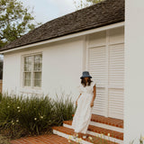 Hadlee Ruffle Sleeve Maxi Dress - Off White