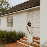 Hadlee Ruffle Sleeve Maxi Dress - Off White