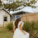 Hadlee Ruffle Sleeve Maxi Dress - Off White