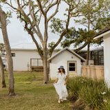 Hadlee Ruffle Sleeve Maxi Dress - Off White