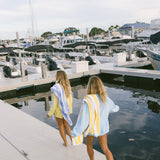 Fancy Oversized Terry Mockneck - Malibu Yellow