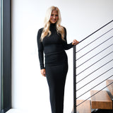 Tatum Top and Maxi Skirt Set - Black