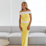 Indie Contrast Two Piece Set-Lemon