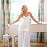 Martyn Embroidered Lace Maxi Dress - Cream