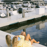 Fancy Oversized Terry Mockneck - Malibu Yellow