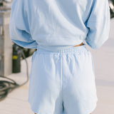 Fancy French Terry Shorts - Malibu Blue