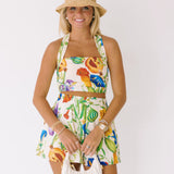 Sylvia Cropped Top Short Set - Multi