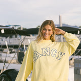 Fancy Oversized Terry Mockneck - Malibu Yellow