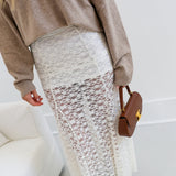 Lacey Maxi Skirt - Ivory