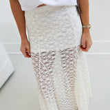 Lacey Maxi Skirt - Ivory