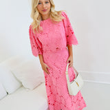 Sydney Embroidery Skirt Set - Pink