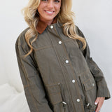 Savannah Paneled Jacket - Olive