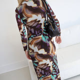 Brylee Maxi Dress - Feather Swirl