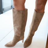 Brazil Stiletto Tall Boot - Camel