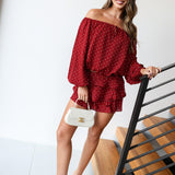 Dani Mini Skirt - Burgundy