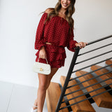 Dani Mini Skirt - Burgundy