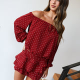 Dani Mini Skirt - Burgundy