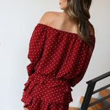 Dani Mini Skirt - Burgundy