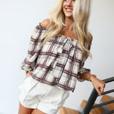 Camille High Waisted Pleated Shorts - Ivory