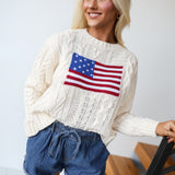 Livvy Cable Knit Sweater - Cream