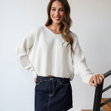 Stella Knit Top - Ecru