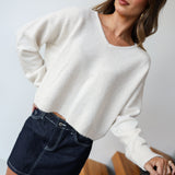 Stella Knit Top - Ecru