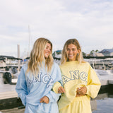 Fancy Oversized Terry Mockneck - Malibu Yellow