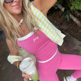 Fancy FitFlow Double Layered Tank - Daiquiri
