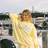 Fancy Oversized Terry Mockneck - Malibu Yellow