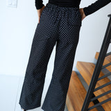 Angelica Polka Dot Pants - Black
