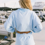 Fancy French Terry Shorts - Malibu Blue