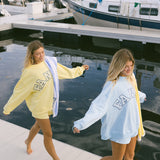 Fancy Oversized Terry Mockneck - Malibu Yellow