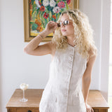 Mealony Linen Top - Melange