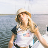 Fancy Varsity Button Loungepants- White