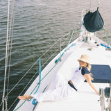 Fancy Varsity Button Loungepants- White