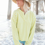 Fancy Striped Buttoned Long Sleeve