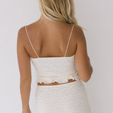 Addie Lace Cami and Skirt Set - Cream