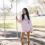 Fancy Sweat Shorts - Light Pink (PREORDER)